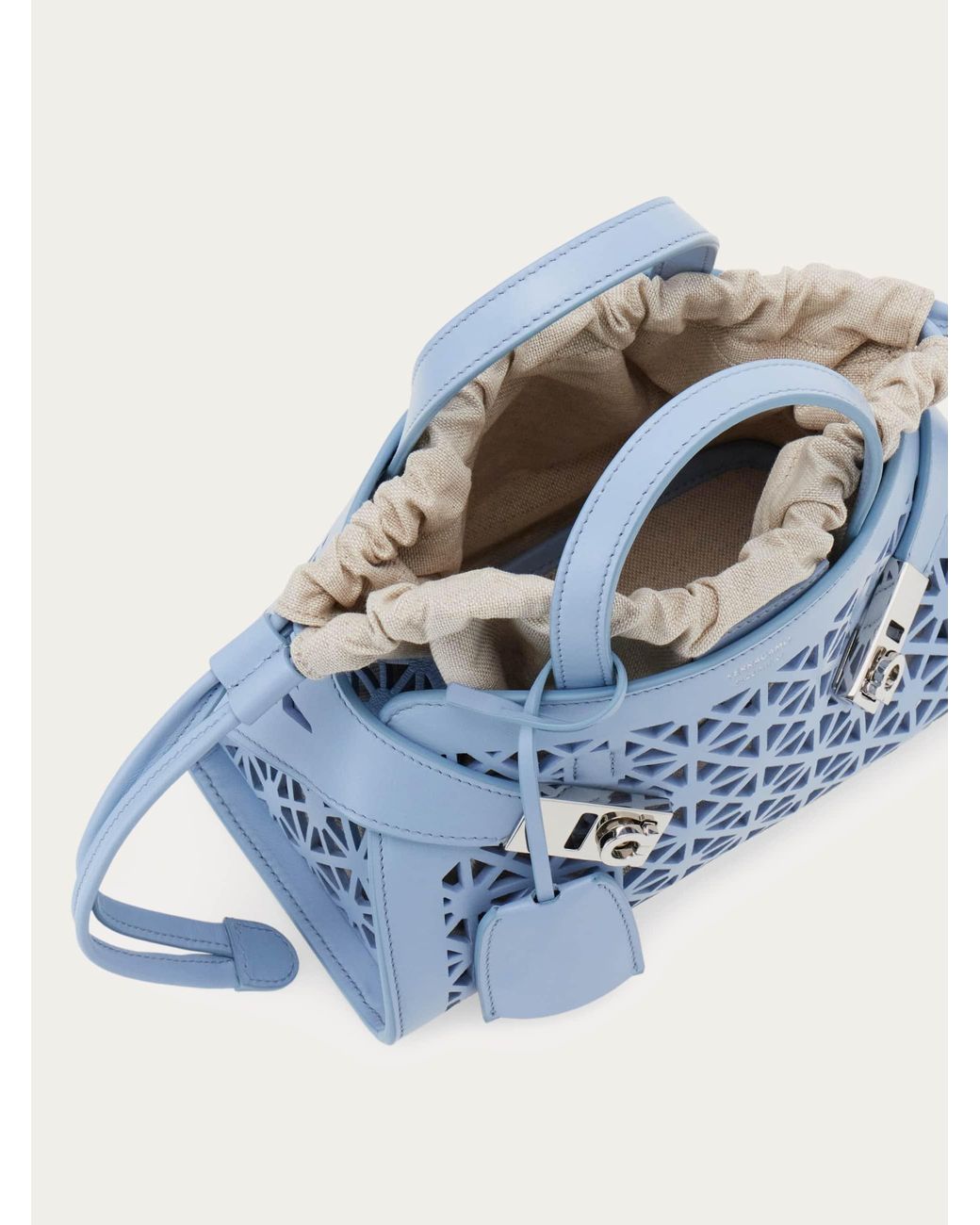 Ferragamo Blue Hug Handbag (Xs)