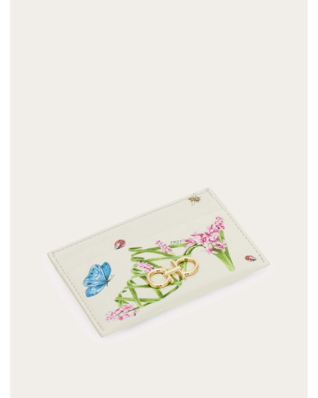 Ferragamo Multicolor Gancini Credit Card Holder