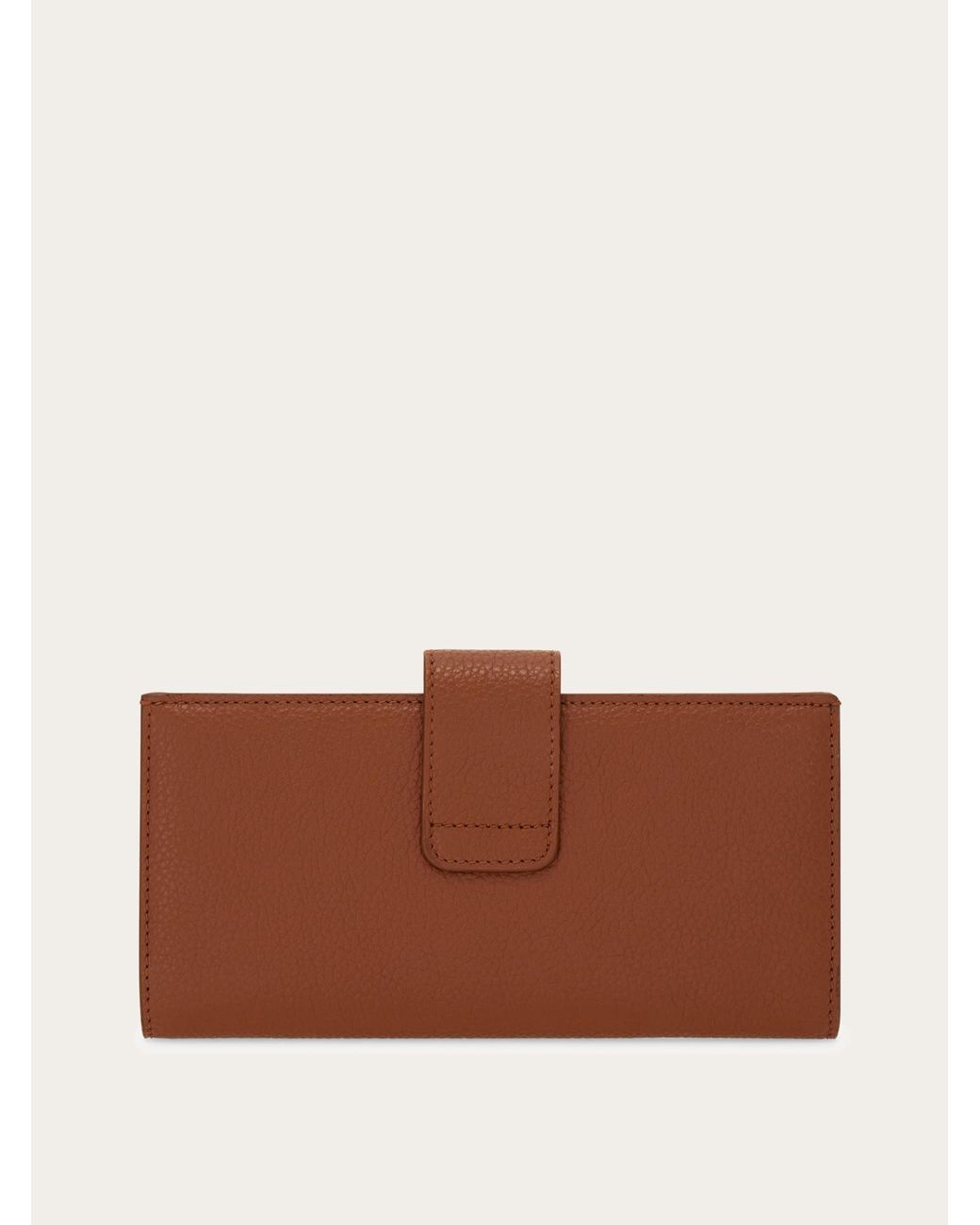 Ferragamo Brown Continental Wallet