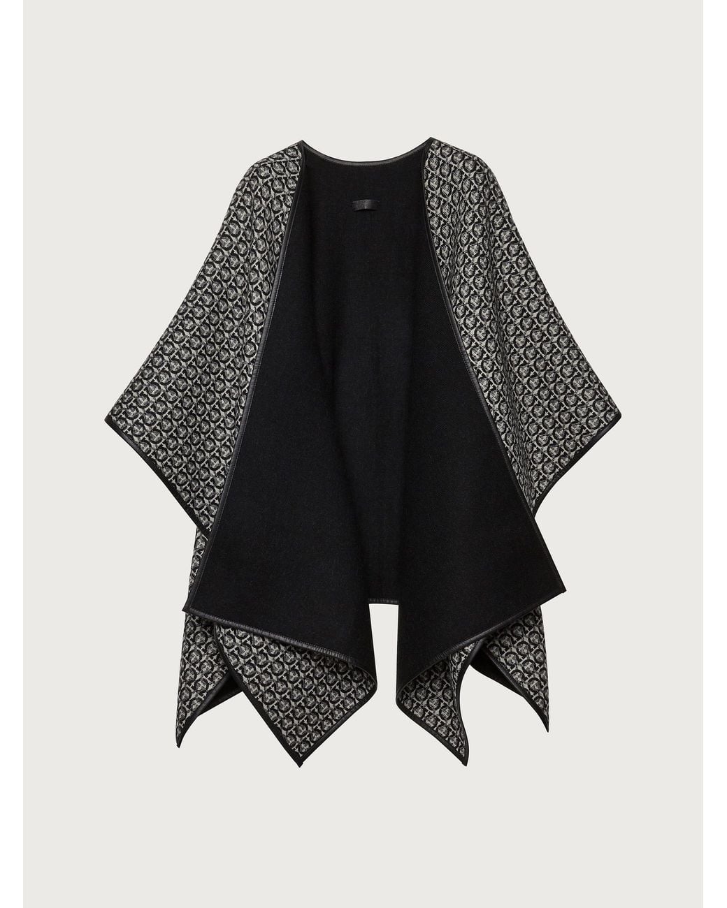 Ferragamo Black Gancini Cape
