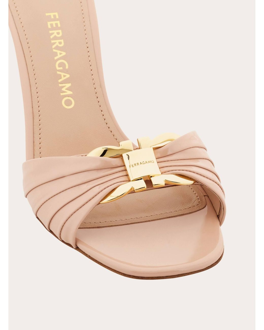 Ferragamo Natural Gancini Ornament Slide .5