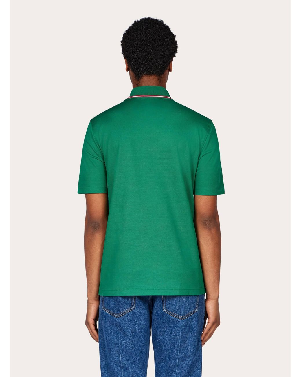 Ferragamo Green Polo for men