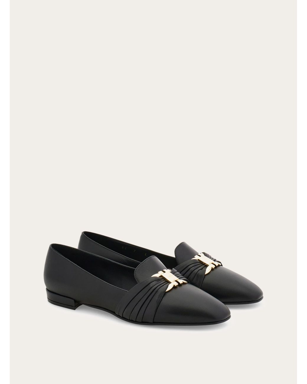 Ferragamo White Gancini Ornament Loafer .5