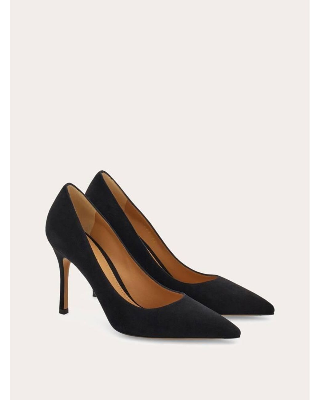 Ferragamo Black Plain Pump .5