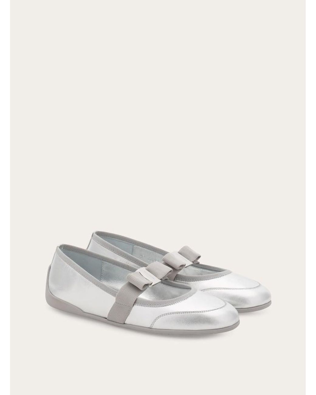 Ferragamo Natural Sporty Ballet Flat