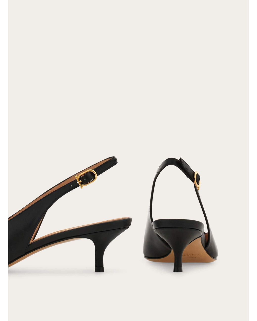Ferragamo Natural Maxi Gancini Slingback
