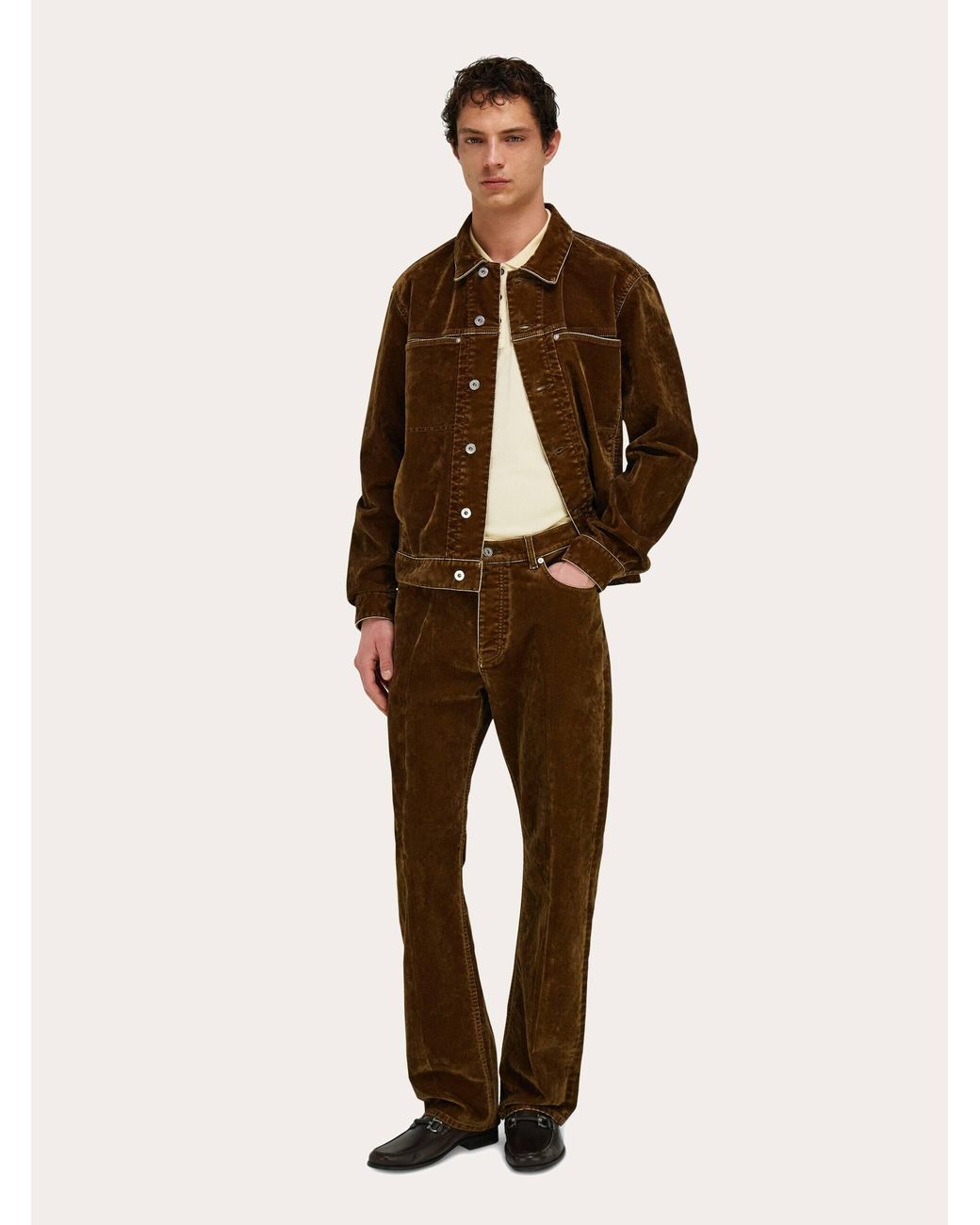 Ferragamo Brown Utility Blouson for men