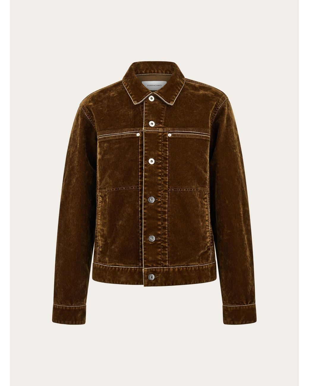 Ferragamo Brown Utility Blouson for men
