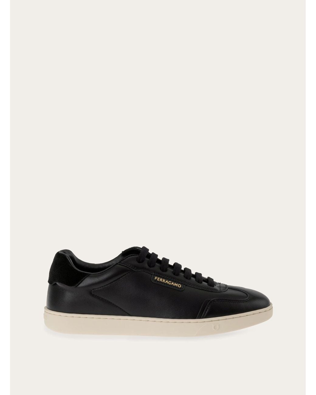 Ferragamo Black Low-Top Sneaker