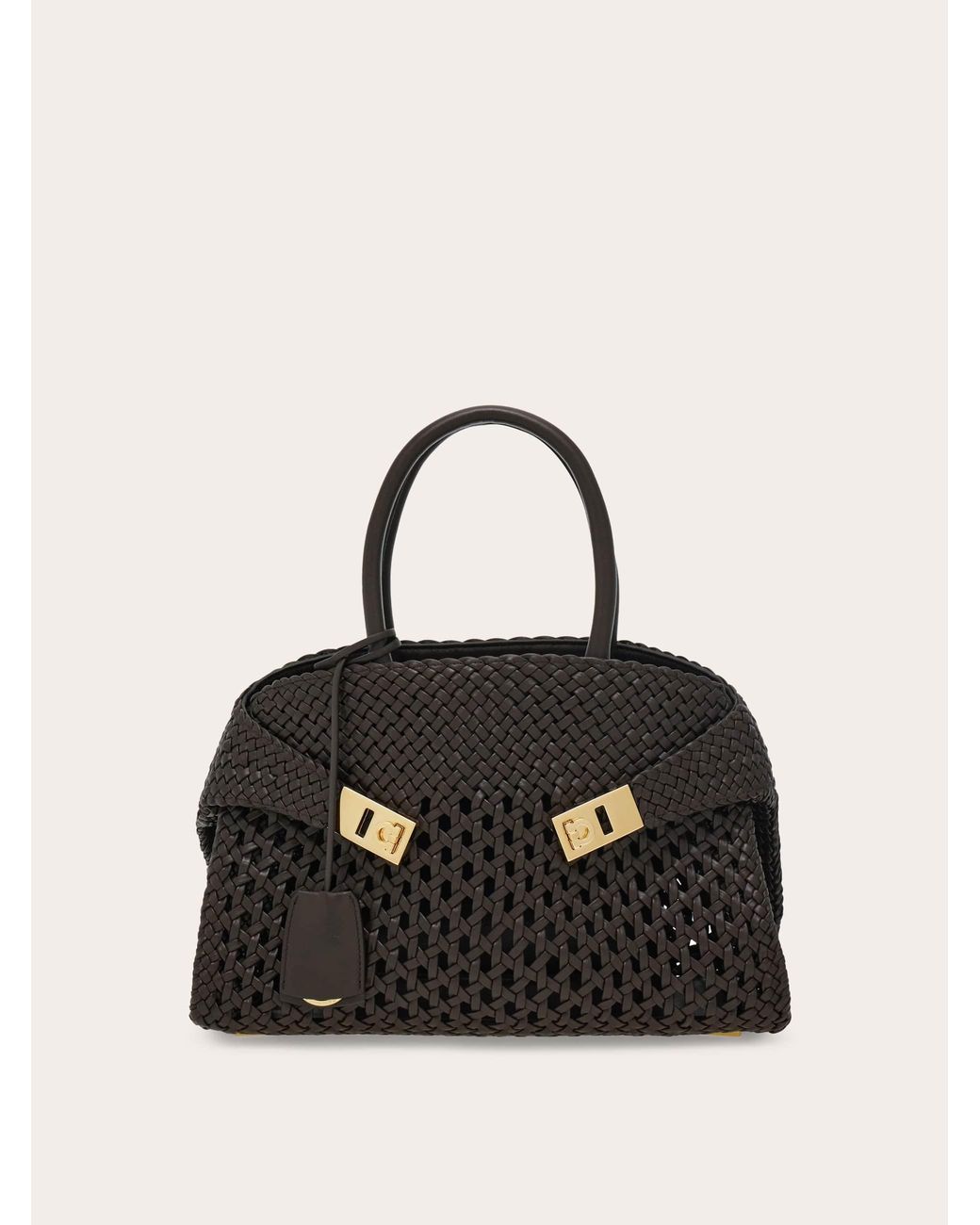 Ferragamo Black Hug Handbag (M)