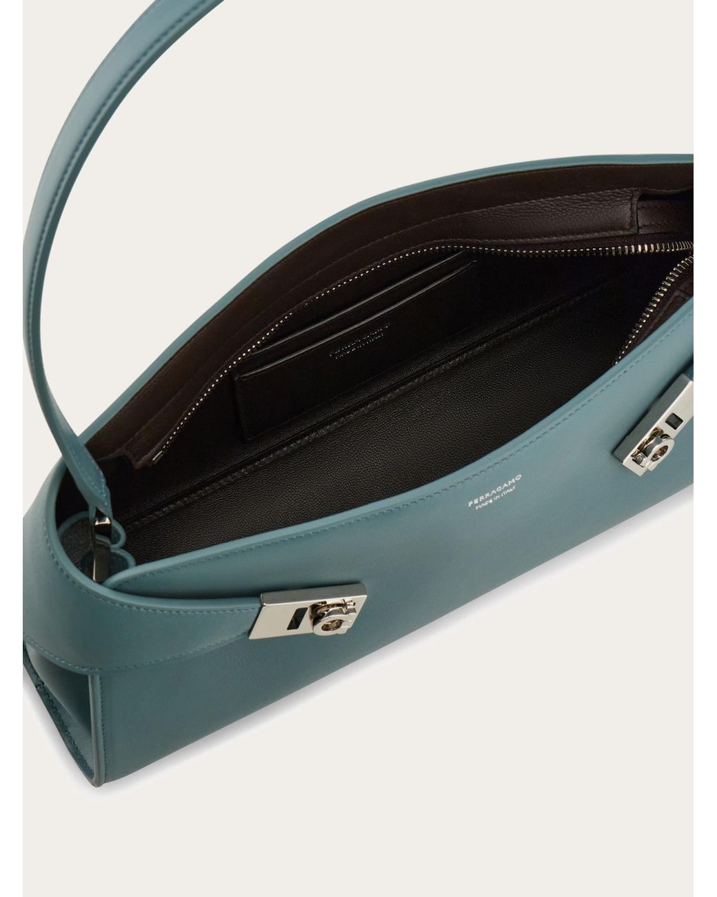 Ferragamo Blue Hug East-West Shoulder Bag