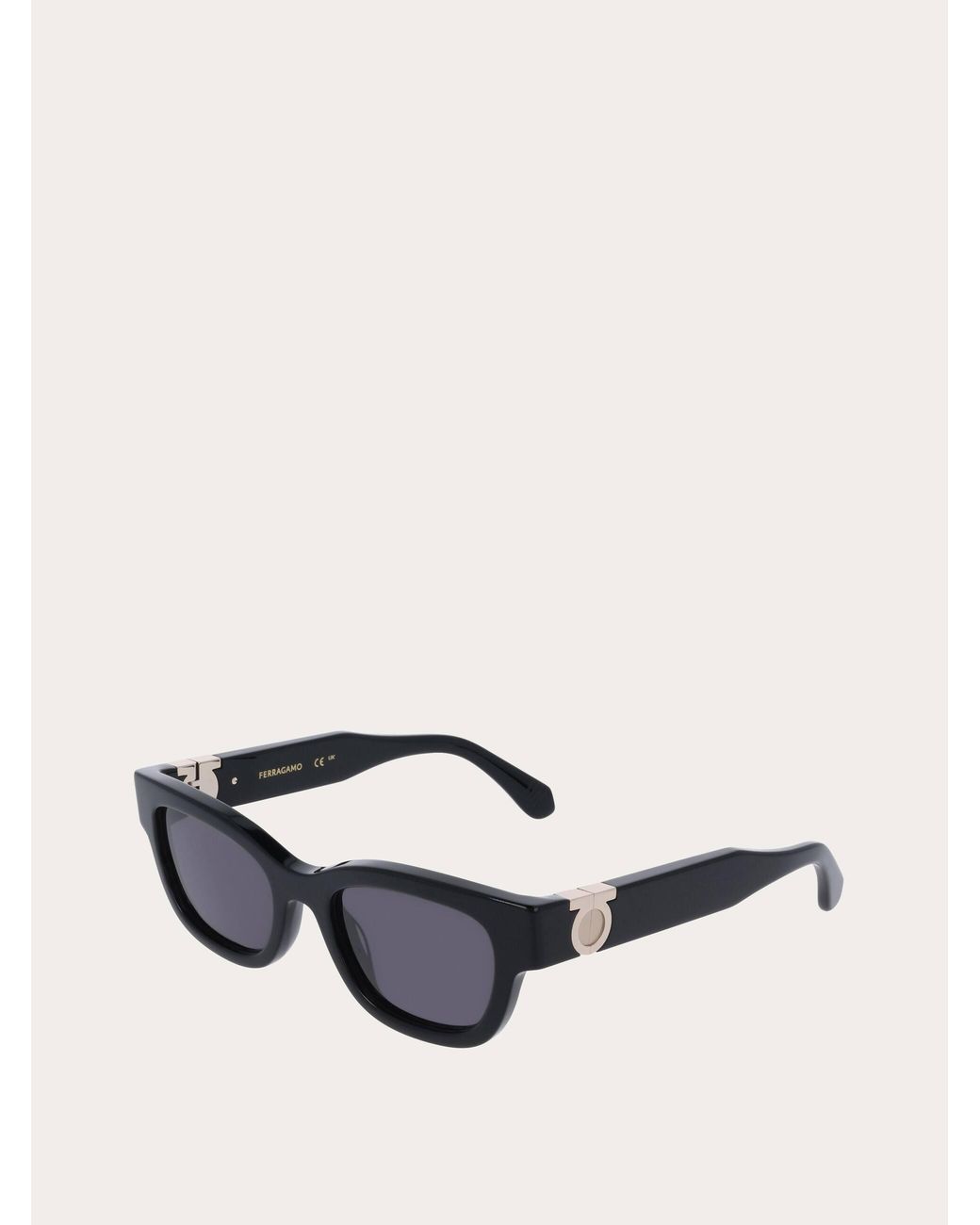 Ferragamo Blue Rectangular Frame Sunglasses
