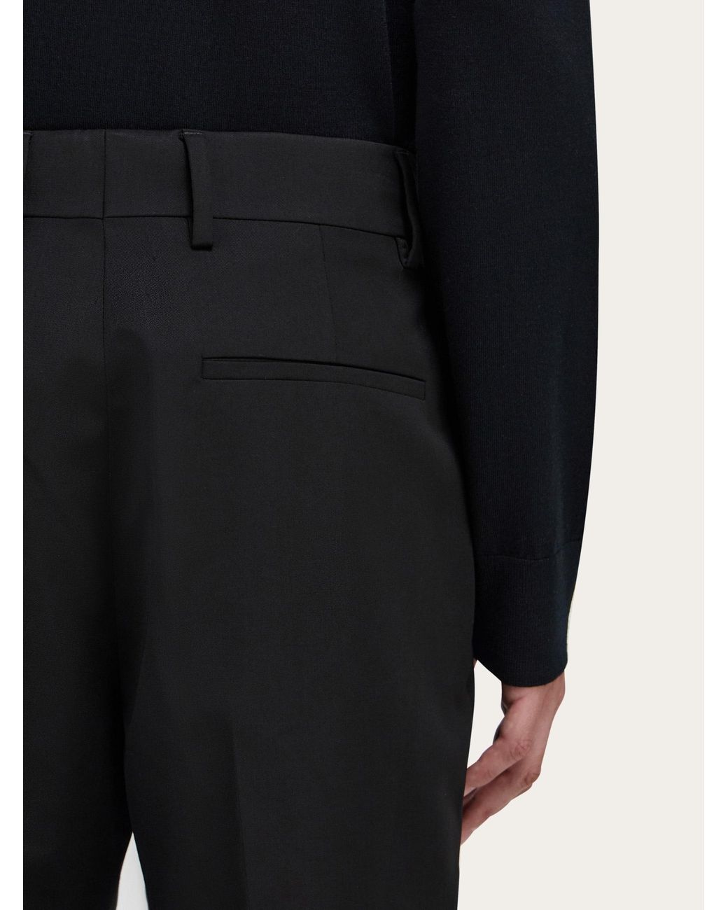 Ferragamo Black Tailored Trousers for men