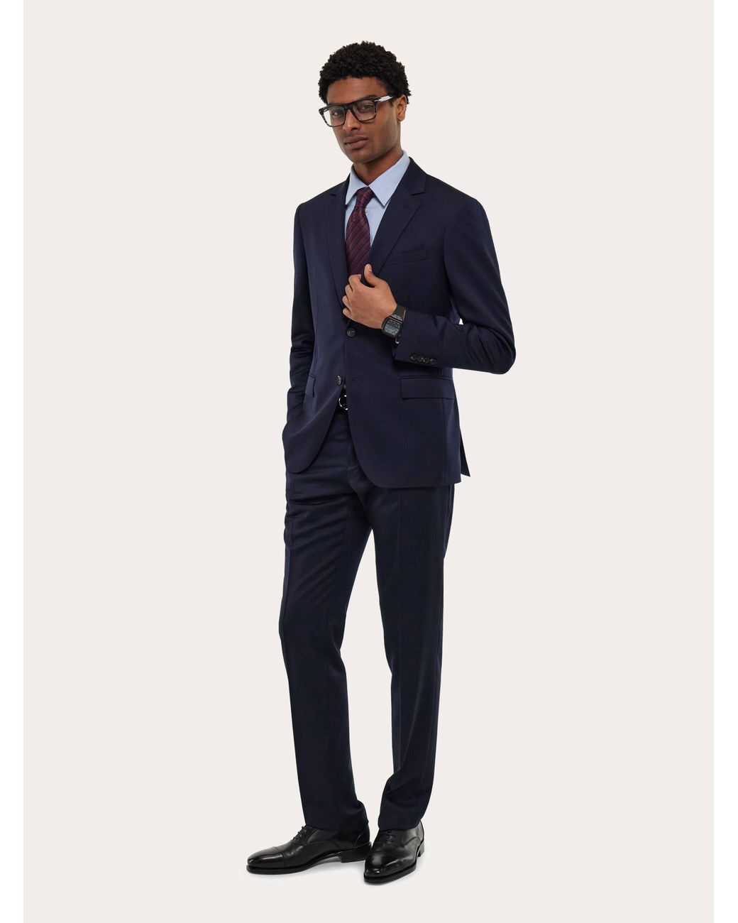 Ferragamo Purple Dots Jacquard Tie for men