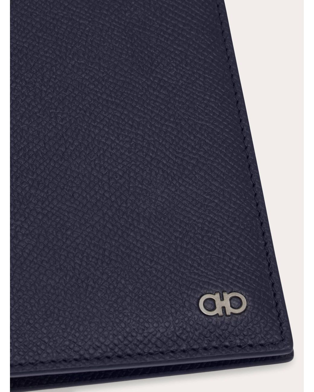 Ferragamo Blue Gancini Organizer Wallet for men