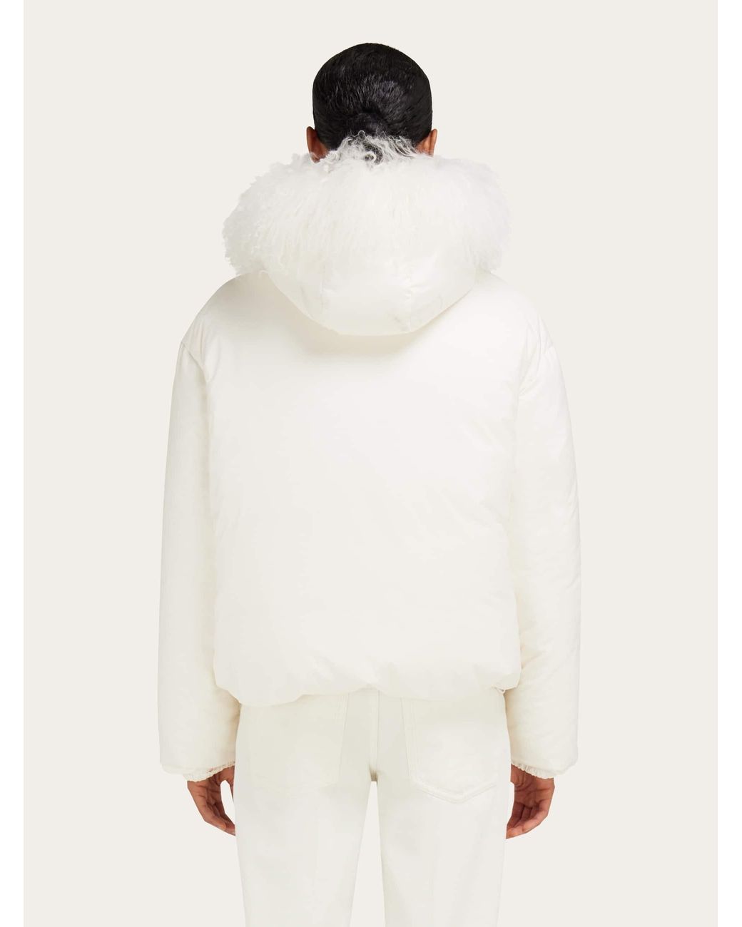 Ferragamo Natural Padded Bomber