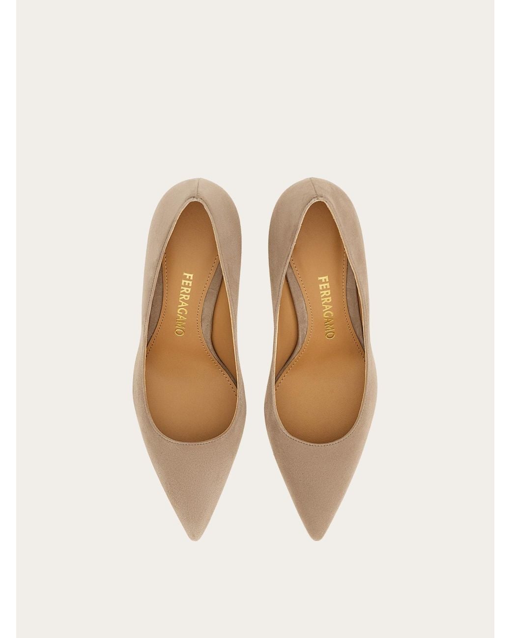 Ferragamo Natural Plain Pump
