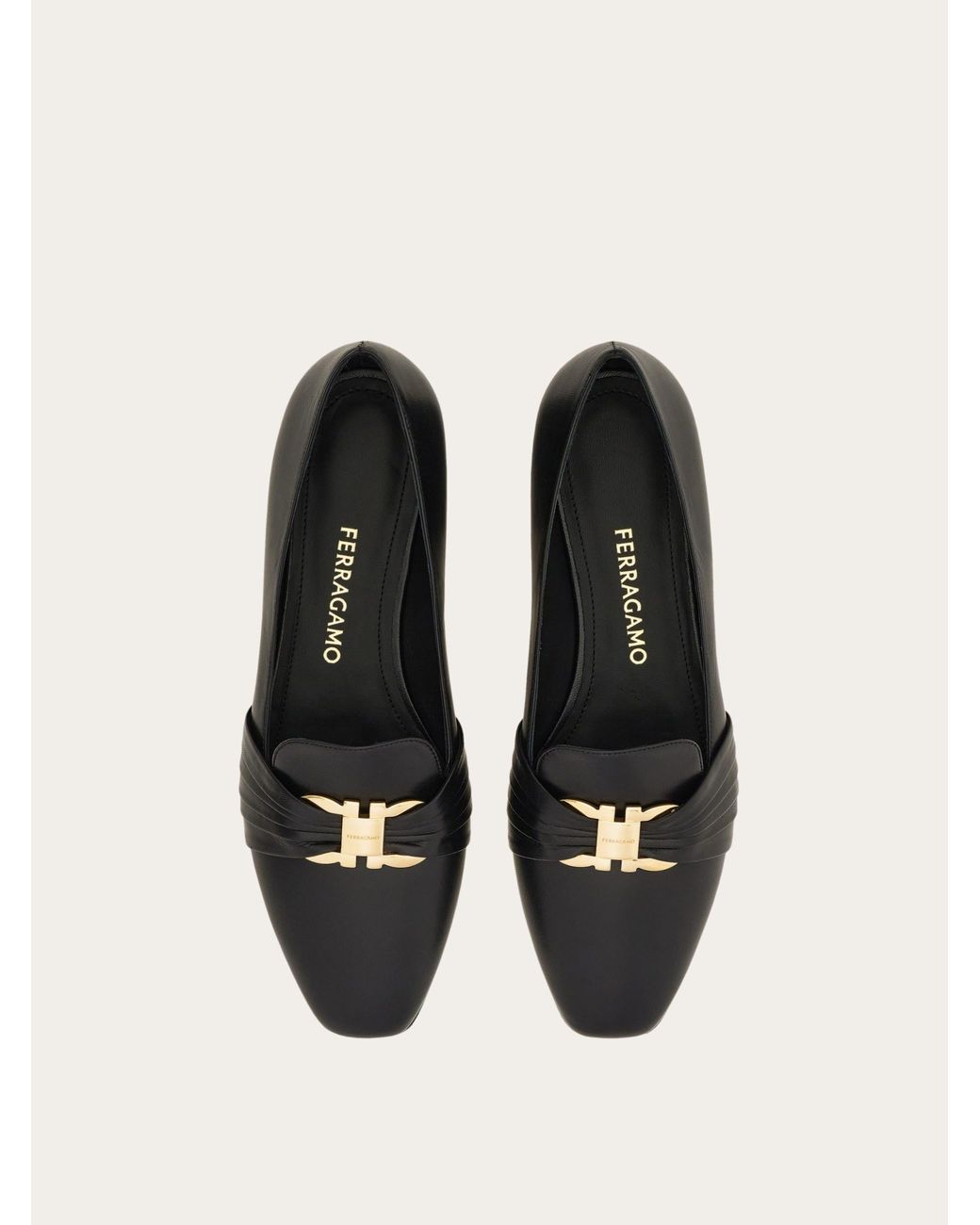 Ferragamo White Gancini Ornament Loafer .5