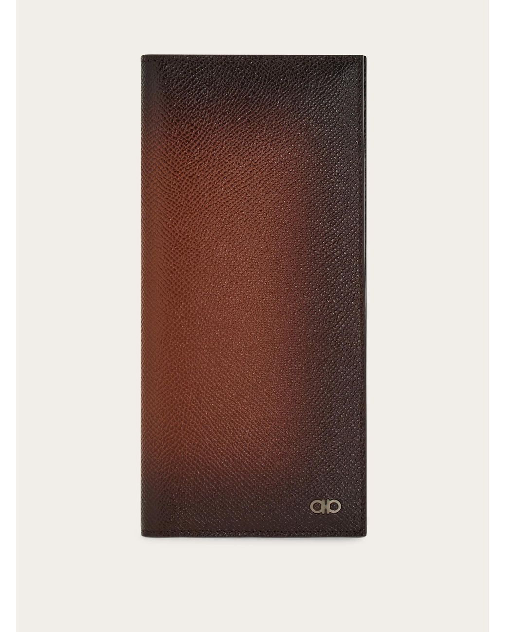 Ferragamo Brown Gancini Organizer Wallet for men