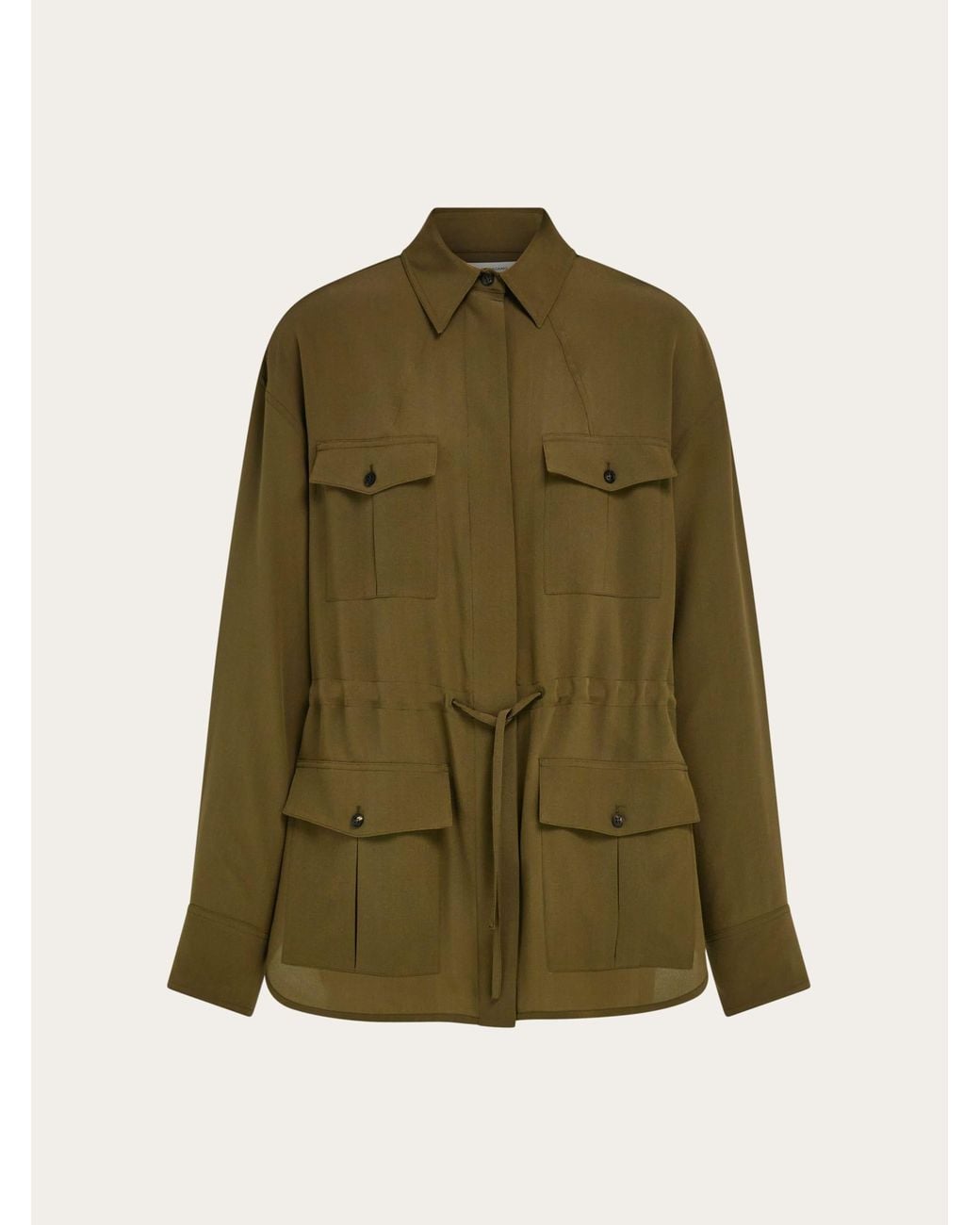 Ferragamo Green Safari Over Shirt