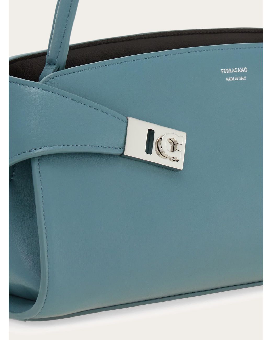 Ferragamo Blue Hug East-West Shoulder Bag