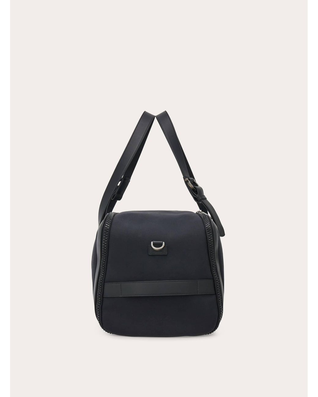 Ferragamo Black Foldable Weekend Bag for men