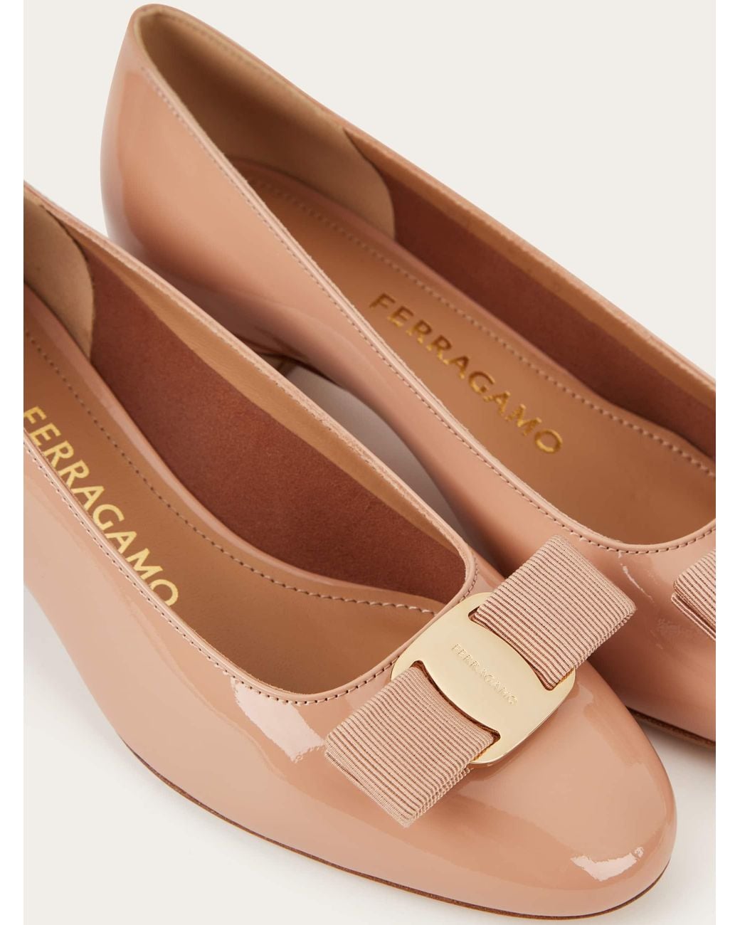 Ferragamo Pink Vara Pump .5