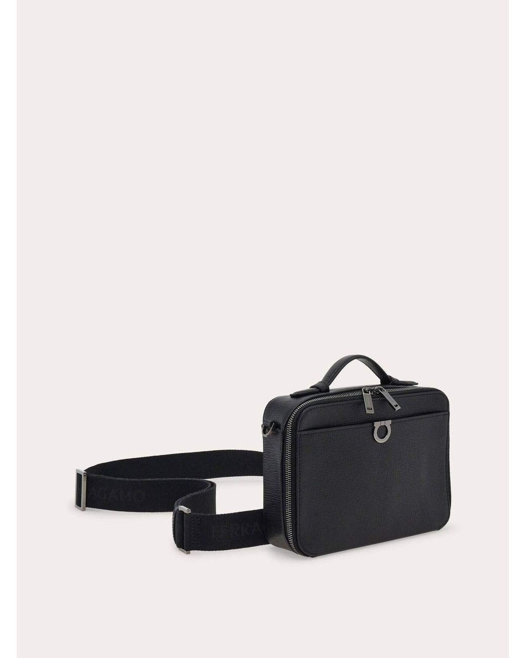 Ferragamo Blue Gancini Cross Body Bag for men