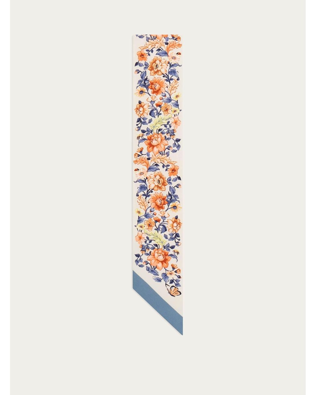 Ferragamo White Ramages Print Jacquard Mini Bandeau