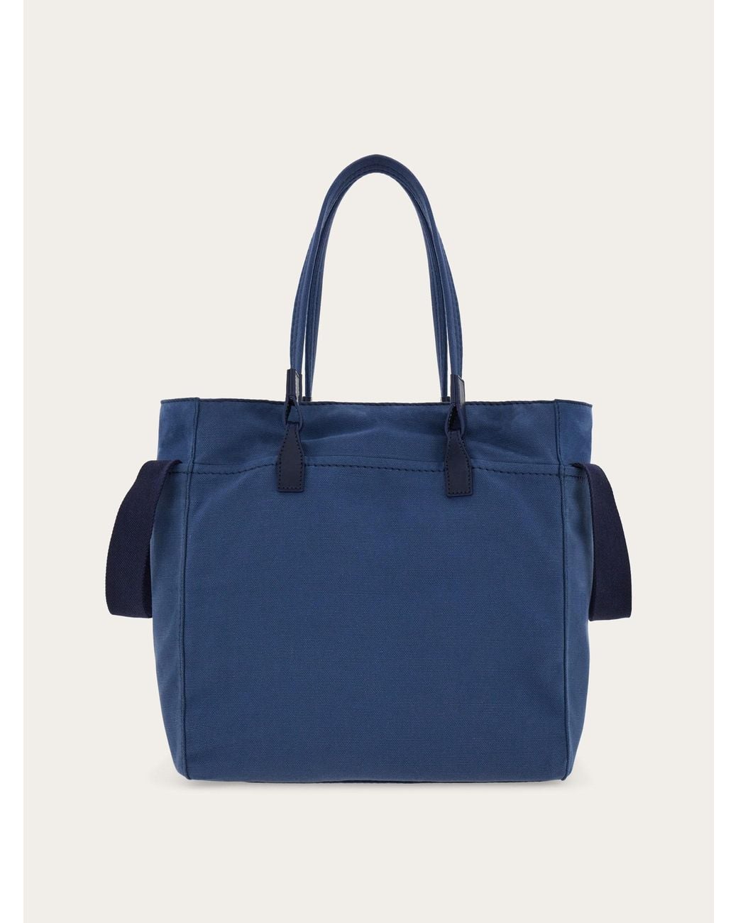 Ferragamo Blue Tote Bag With Logo for men