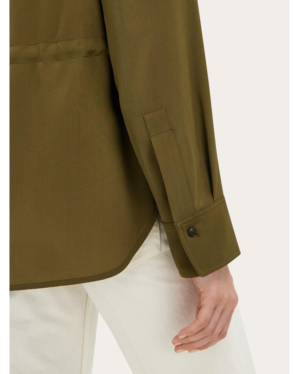 Ferragamo Green Safari Over Shirt