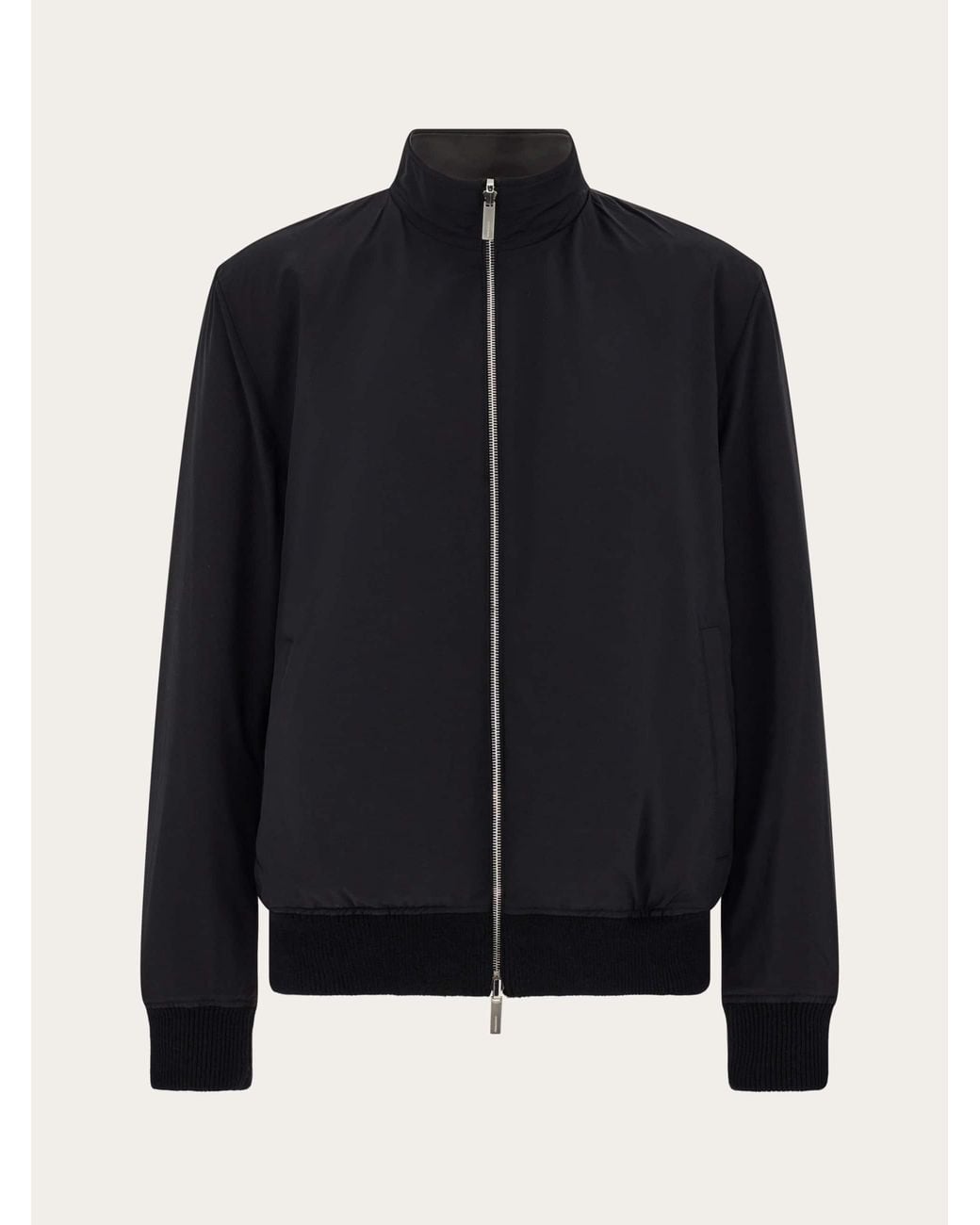 Ferragamo Black Reversible Nappa Blouson for men