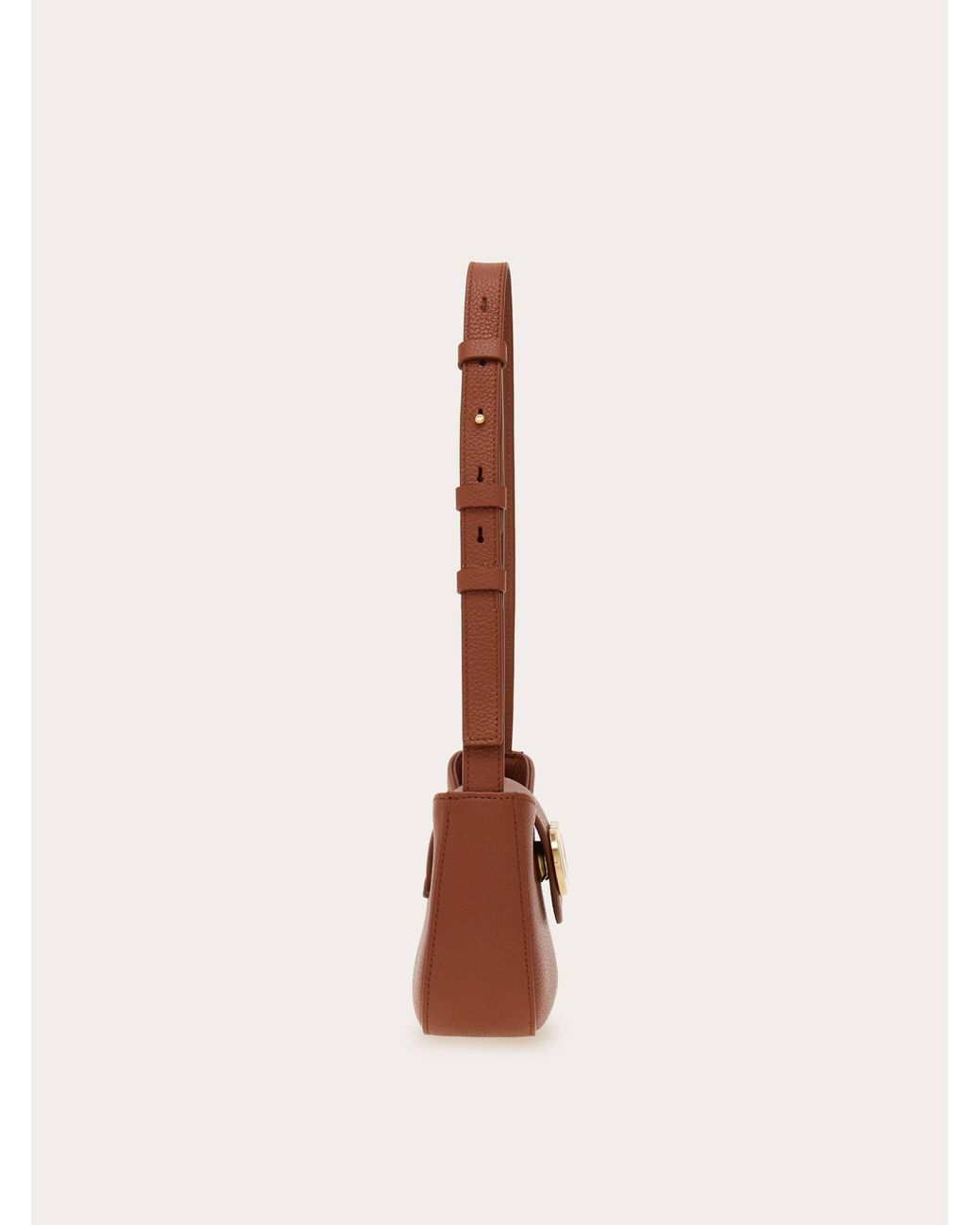Ferragamo White Double Gancini Mini Shoulder Bag