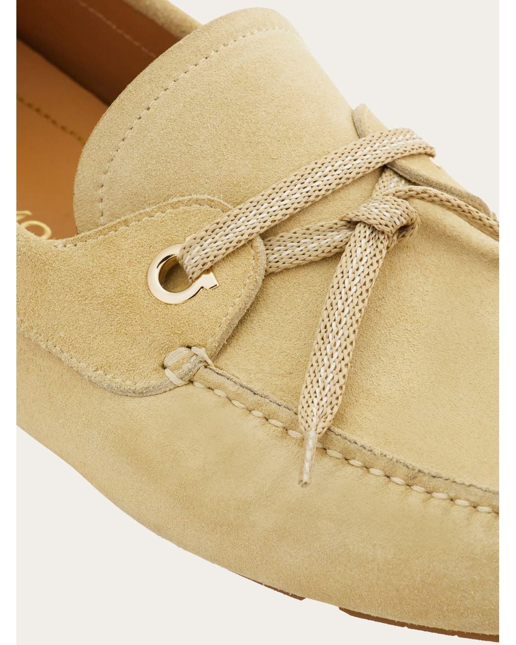 Ferragamo Natural Laced Driver for men