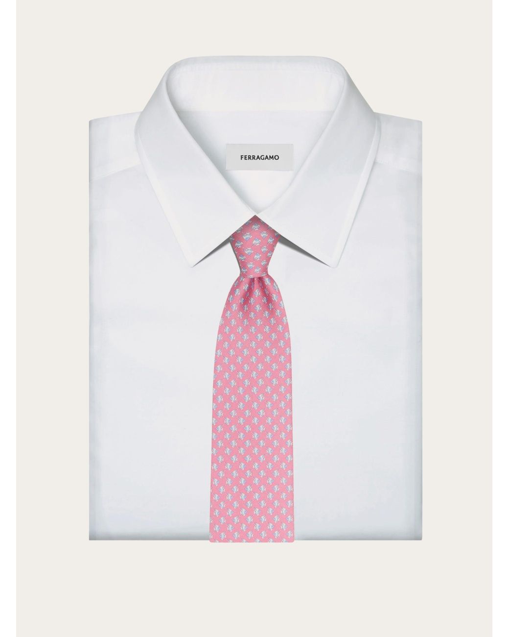 Uomo Cravatta di Ferragamo in Pink da Uomo