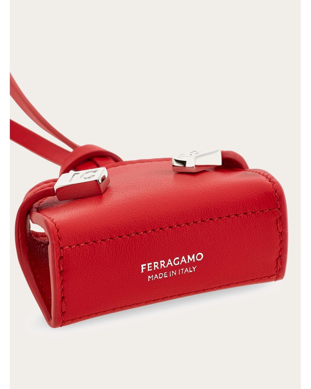 Ferragamo Red Hug Mini Charm
