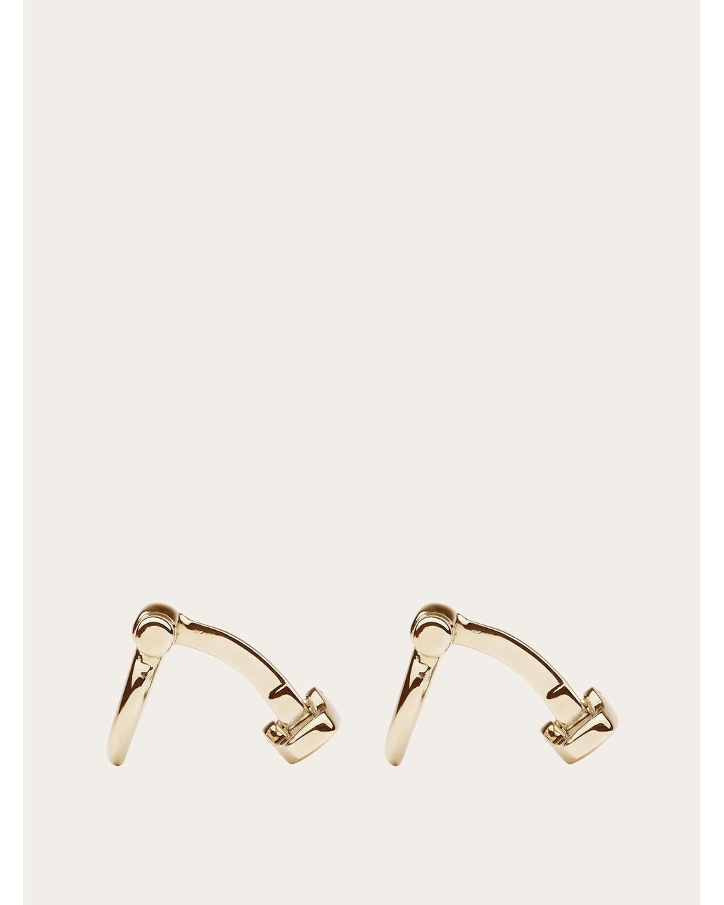 Ferragamo Natural Gancini Cufflinks for men