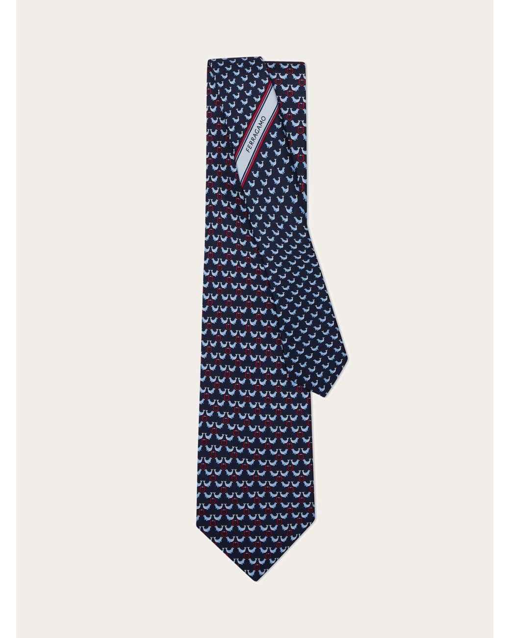 Uomo Cravatta di Ferragamo in Blue da Uomo