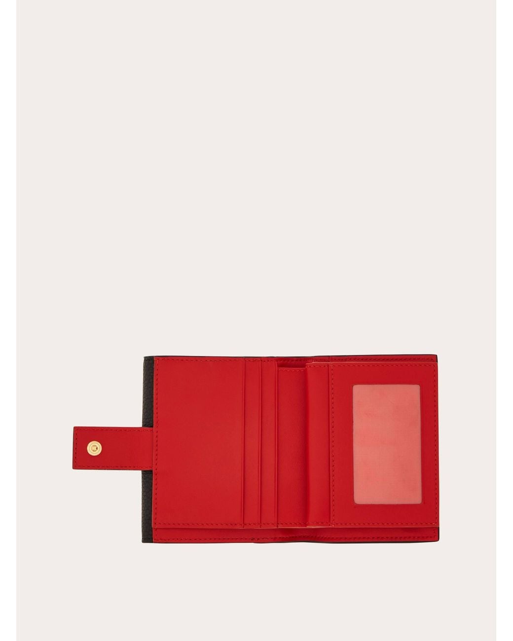Ferragamo Black Gancini Compact Wallet