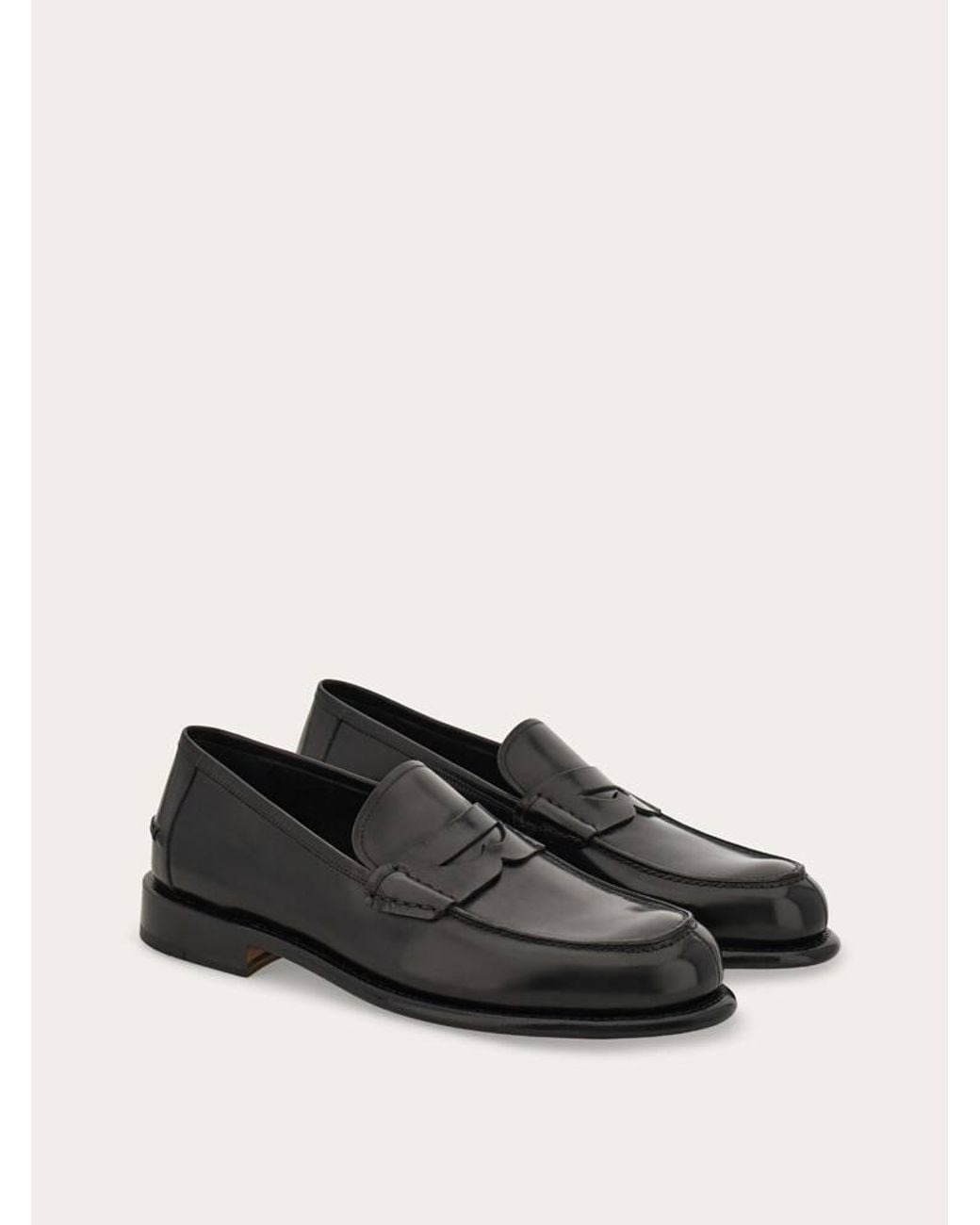 Ferragamo White Tramezza Penny Loafer for men