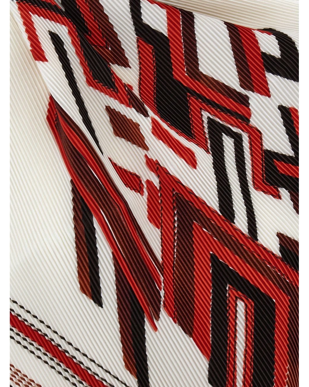 Ferragamo Red Lunar New Year Print Diamond Scarf