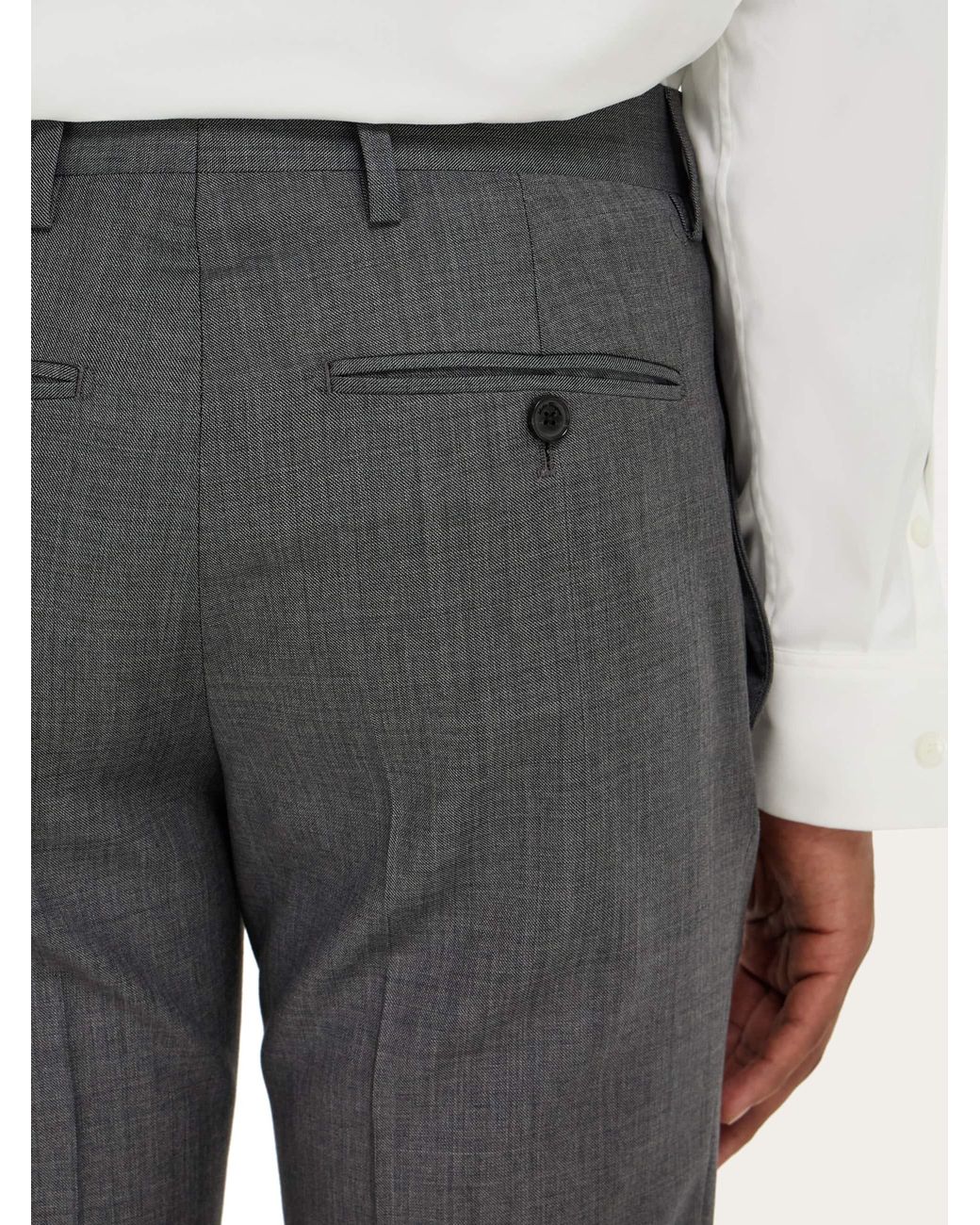 Ferragamo Blue Check Suit In Wool for men