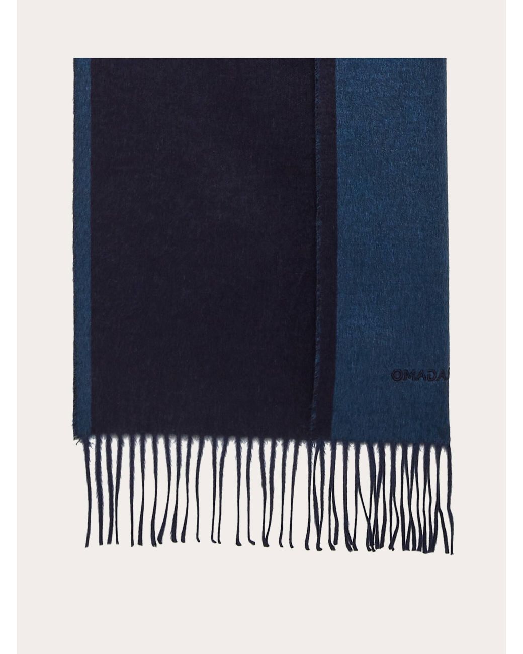 Ferragamo Blue Doubler Silk Scarf - 525501 for men