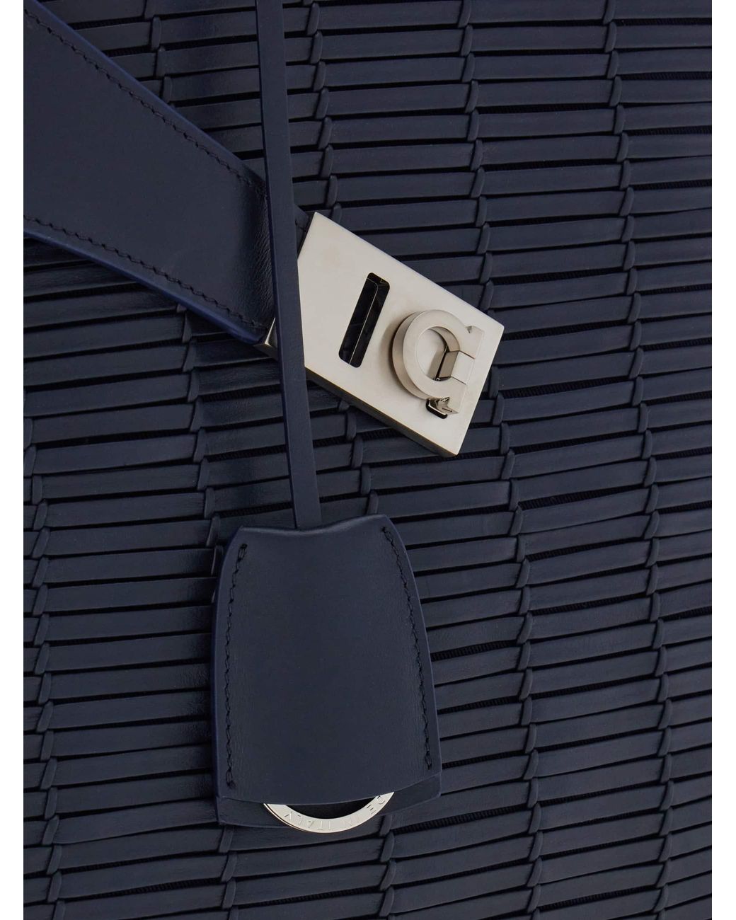 Ferragamo Blue Hug Tote Bag for men