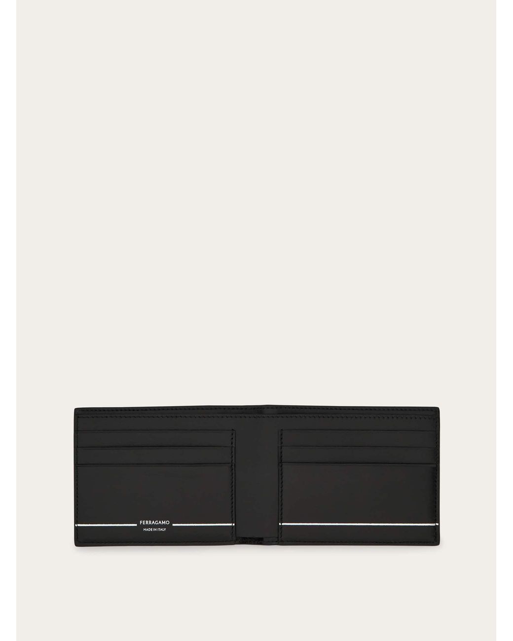 Ferragamo Black Gancini Wallet for men