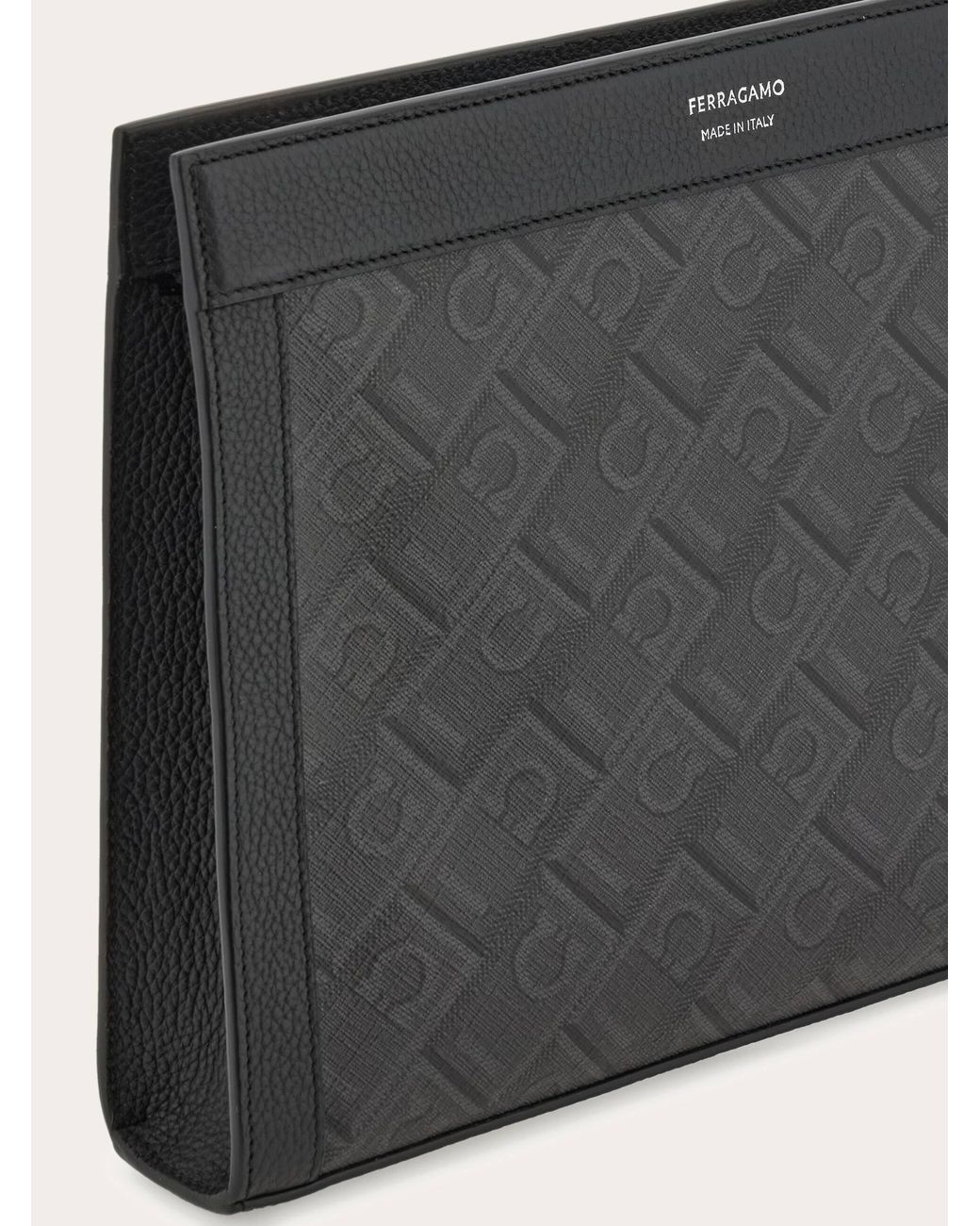 Ferragamo Herren -Monogram Pouch in Black für Herren