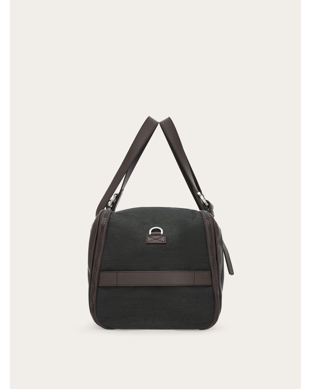 Ferragamo Black Foldable Weekend Bag for men