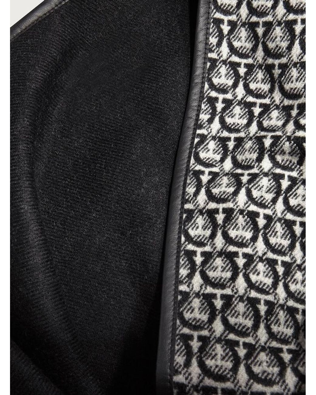 Ferragamo Black Gancini Cape