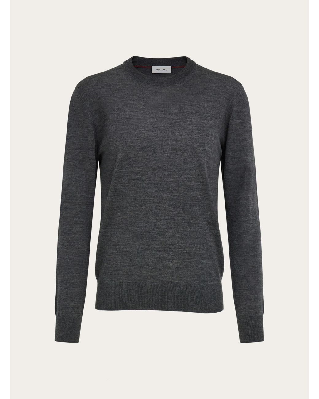 Ferragamo Blue Crew Neck Pullover for men