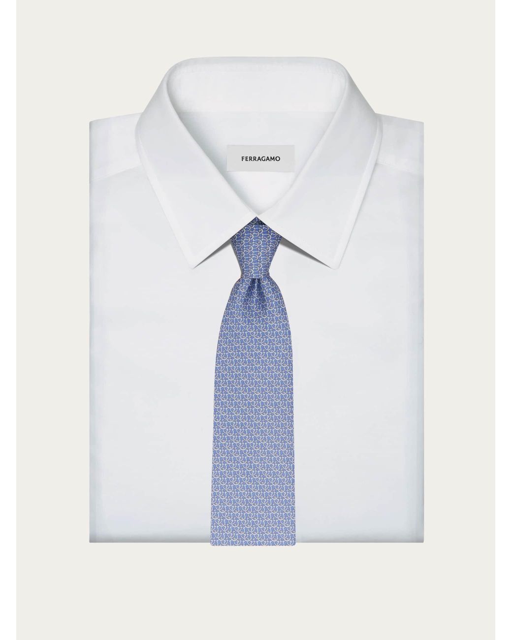 Uomo Cravatta di Ferragamo in Blue da Uomo